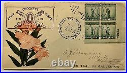 1941 Fort Crockett Texas First Mail Cover Oleander Festival Galveston