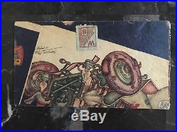 1944 to Sandusky OH USA Patriotic Cover Germany and Japan LEaders Arthur Szyk