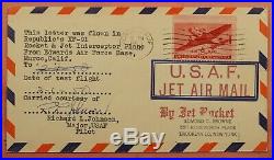 1950 Rocket Mail Signed Flown On Xf-91 Rocket Plane Ez# 72c1 Rare Ex Al Barnes