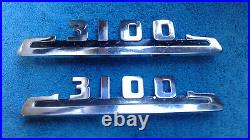 1950's 1953 54 Chevy Truck Parts 3100 Fender Emblems Trim Original Vintage