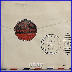 1954 Boston Airline First Flight Cover Between Provincetown And Boston