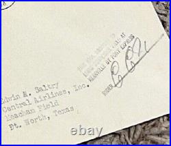 1954 First Flight Am 82 Cover Taken By Pony Express Signed By Rider With Letter
