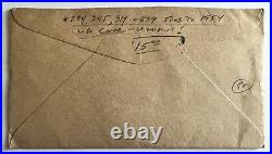 1954 Us Cover With Unusual Use Of Stamps #294, 295, 319 & 839 During Timeframe