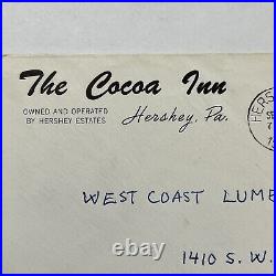1959 Hershey Pa The Cocoa Inn Cover To Portland Oregon, Postage Due 1 Cent