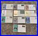 1960s-1970s LOT OF 10 DIFFERENT HEAVY METALLIC CACHET FDC COVERS #2
