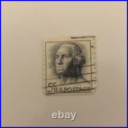 1962 George Washington 5 Cent Stamp Blue/Gray (Rare)