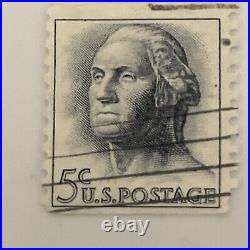 1962 George Washington 5 Cent Stamp Blue/Gray (Rare)