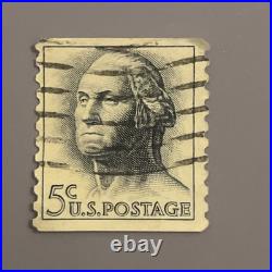 1962 George Washington 5 Cent Stamp Blue/Gray (Rare)