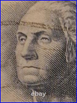 1962 George Washington 5 Cent U. S Postage Stamp Blue/Grey Rare