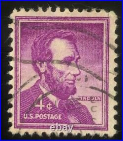 1965 Abraham Lincoln 4 cent stamp