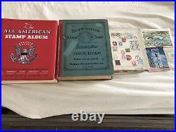 1966 Minkus All American Stamp Album Binder with stamps