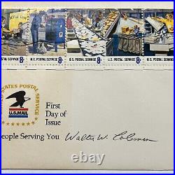 1973 Escondido California Fdc Cover Signed By Postmaster