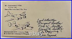 1994 U. S. Cover 50th Anniversary D-day B-24 Liberator Club, With 5 Signatures