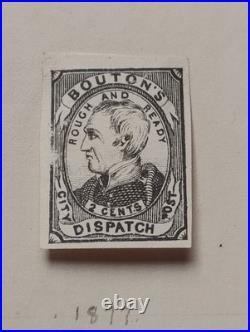 19th century u. S. Postage stamps Postmaster Provisional with 8 Collectable Locals