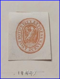 19th century u. S. Postage stamps Postmaster Provisional with 8 Collectable Locals