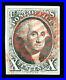 #2, 10c Black, USED, VF/XF & sound, colorful RED grid, 2020 PF cert. (graded 85)