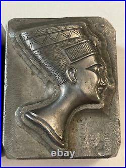 2 Egyptian Queen Nefertiti Steel Jewelry Molds Die Stamp Decorations Paperweight
