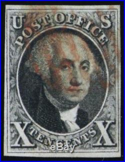 2, Used VF Four Margin Stamp 10¢ Washington Beauty! Stuart Katz