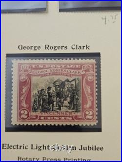 2 Vintage United States 2 Cent Stamps Scott #651 And #655 Album Page