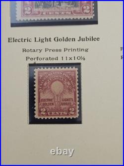 2 Vintage United States 2 Cent Stamps Scott #651 And #655 Album Page