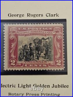 2 Vintage United States 2 Cent Stamps Scott #651 And #655 Album Page