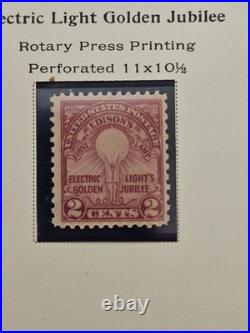 2 Vintage United States 2 Cent Stamps Scott #651 And #655 Album Page