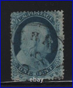 20 F-VF used neat light cancel with nice color cv $ 275! See pic