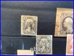 20 USA LOCAL STAMPS SWARTS PENNY POST. 1843- with Genuine +#11 Tied on Piece 20 USA LOCAL STAMPS SWARTS PENNY POST. 1843- with Genuine +#11 Tied on Piece