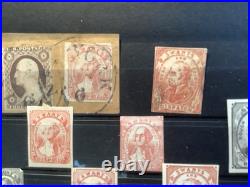 20 USA LOCAL STAMPS SWARTS PENNY POST. 1843- with Genuine +#11 Tied on Piece 20 USA LOCAL STAMPS SWARTS PENNY POST. 1843- with Genuine +#11 Tied on Piece
