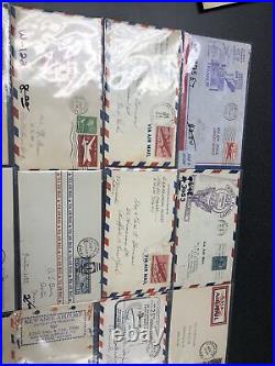 20 plus flight Covers From 1939's 1960's