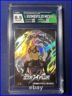 2019 Cryptozoic Rick and Morty KMichael CZ STR PWR BLACK 1/1 HGA (only 1 exists)
