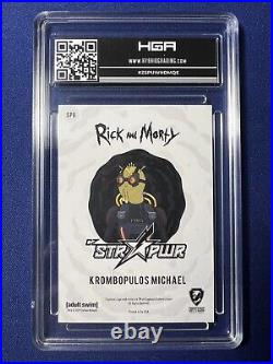 2019 Cryptozoic Rick and Morty KMichael CZ STR PWR BLACK 1/1 HGA (only 1 exists)