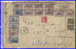 #220, 223, 230, 231, 233 Used On Indian Territory Cover To England Bs4363