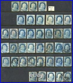 24 Franklin Type V & Va Student's Lot of 35+ Mint & Used Stamps BY2452 24 Franklin Type V & Va Student's Lot of 35+ Mint & Used Stamps BY2452