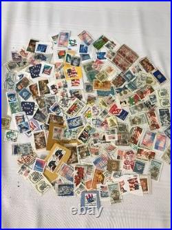 2500+ HUGE LOT USED US POSTAGE STAMPS & Some FOREIGN Envelope Loose Air Mail Set