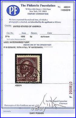 #271a WATERMARKED USIR FULL R FINE USED WITH PF CERT CV $8,500 WLM3228