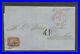 # 29, VF stamp on 1860 FLS to Barcelona. NY BR PkT. CV 475.00