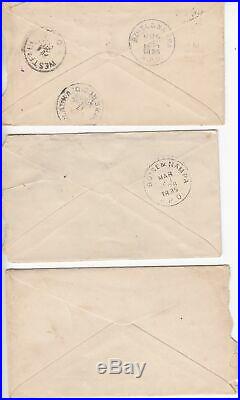 3 1898 Alaska Gold Rush Letters & Covers Canada