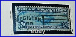 3 Graf Zepplin cancelled postally used 1930 stamps 65c-$1.30-$2.60 C13-15