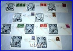 35 USA FDC Cover Collection SC# 859-893 FAMOUS AMERICANS ISSUES Postage Stamps