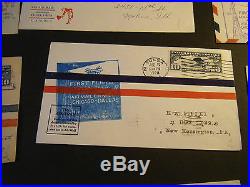 39 1927/28 All First Flight Covers All with Scott# C10 Lindbergh Stamp C