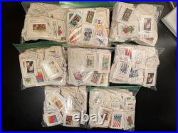 4-Pounds/Lbs. Used US 20 Cent Commemoratives on Paper. Duplicates. Thousands