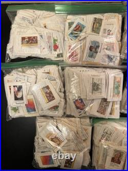 4-Pounds/Lbs. Used US 20 Cent Commemoratives on Paper. Duplicates. Thousands
