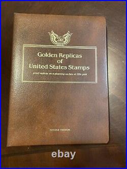 42 Golden Replicas of US Stamps Postal Commemorative Society 22k Gold 1918-1997