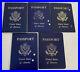 5 Vintage 1980s-1990s US United States Passport Lot with Stamps Baby Philippines