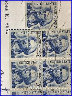 9 George Washington 5 cent Rare Used stamps 1962 United States Postage