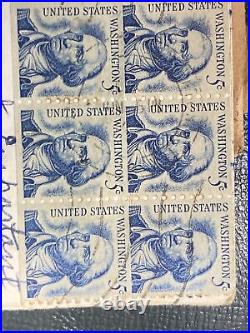 9 George Washington 5 cent Rare Used stamps 1962 United States Postage