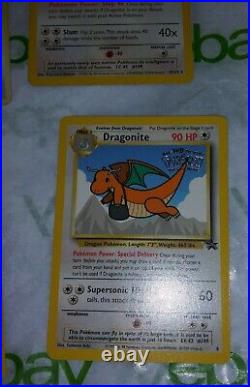 90sFOSSIL GB Dragonite WOTC Promo WB Stamped Movie Release Holo Pokémon CARD Lot