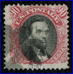 A10 USA 1869 Scott#122 used cv$1,900 LINCOLN 90 Cents