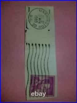 Abraham Lincoln Stamp 4 Cent Us Vintage Violet United States Postage Used
